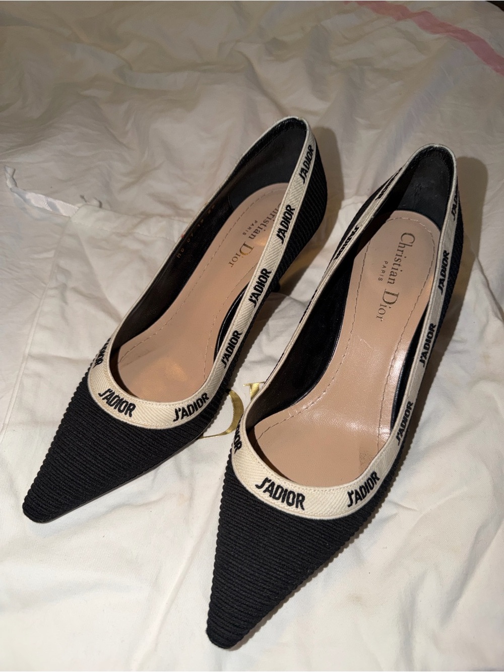 Dior J'Adior Knit Fabric Kitten Heel Pump Size 39 - Picture 8 of 8